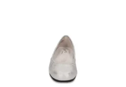 Easy Street Womens Tamar Flat - Silver -Shoe Sales Store US 01 108017 02