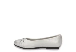 Easy Street Womens Asher Flat - Silver -Shoe Sales Store US 01 108021 03