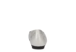 Easy Street Womens Asher Flat - Silver -Shoe Sales Store US 01 108021 04