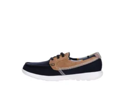 Skechers Womens Go Walk Lite Playa Vista Boat Shoe - Navy -Shoe Sales Store US 01 112127 03