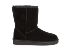 Koolaburra By Ugg Womens Koola Short Fur Boot - Black -Shoe Sales Store US 01 122352 01