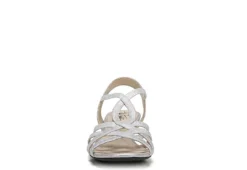 Lifestride Womens Yaya Wedge Sandal - Silver -Shoe Sales Store US 01 200113 02