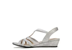 Lifestride Womens Yaya Wedge Sandal - Silver -Shoe Sales Store US 01 200113 03