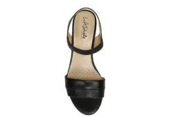 Lifestride Womens Yuma Wedge Sandal - Black -Shoe Sales Store US 01 201296 05