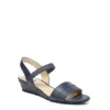 Lifestride Womens Yuma Wedge Sandal - Navy -Shoe Sales Store US 01 201297 00