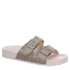 Madden Girl Womens Teddy Footbed Slide Sandal - Blush -Shoe Sales Store US 01 201894 00
