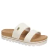 Reef Womens Banded Horizon Hi Slide Sandal - White -Shoe Sales Store US 01 202350 00