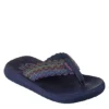 Skechers Womens Asana Flip Flop Sandal - Navy -Shoe Sales Store US 01 202468 00
