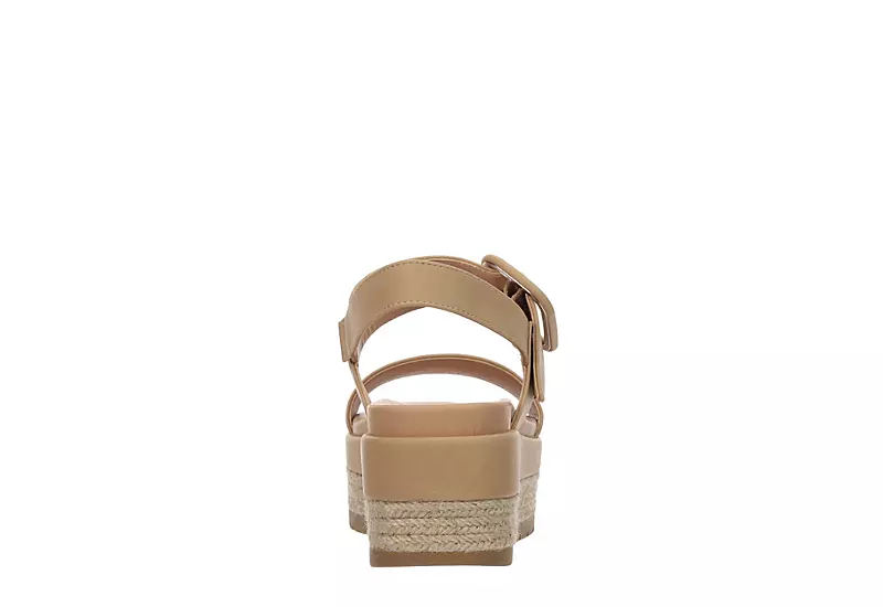 Michael By Michael Shannon Womens Kira Platform Sandal - Beige 7 Michael By Michael Shannon Womens Kira Platform Sandal - Beige - Image 5