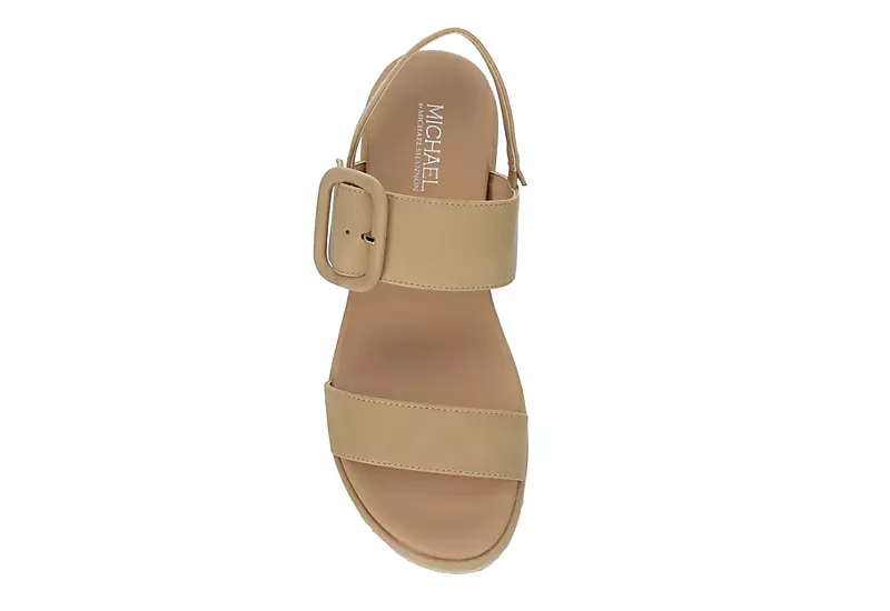 Michael By Michael Shannon Womens Kira Platform Sandal - Beige 8 Michael By Michael Shannon Womens Kira Platform Sandal - Beige - Image 6