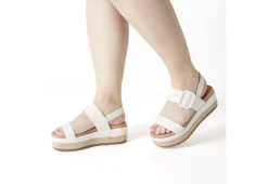 Michael By Michael Shannon Womens Kira Platform Sandal - Ivory -Shoe Sales Store US 01 202471 06