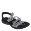 Skechers Womens Reggae Slim - Sweet Route Womens Sandal - Black -Shoe Sales Store US 01 202492 00
