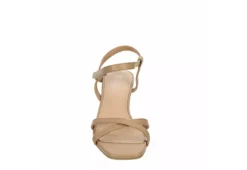 Michael By Michael Shannon Womens Lulu Wedge Sandal - Beige -Shoe Sales Store US 01 202505 02