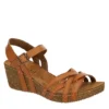 Bjorndal Womens Lily Wedge Sandal - Tan