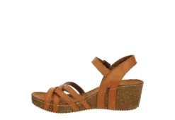 Bjorndal Womens Lily Wedge Sandal - Tan -Shoe Sales Store US 01 202508 03