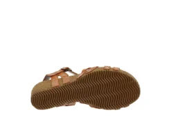 Bjorndal Womens Lily Wedge Sandal - Tan -Shoe Sales Store US 01 202508 06