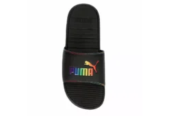 Puma Womens Cool Cat Rainbow Slide Sandal - Black -Shoe Sales Store US 01 202625 05
