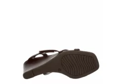 Michael By Michael Shannon Womens Lulu Wedge Sandal - Espresso -Shoe Sales Store US 01 202628 06