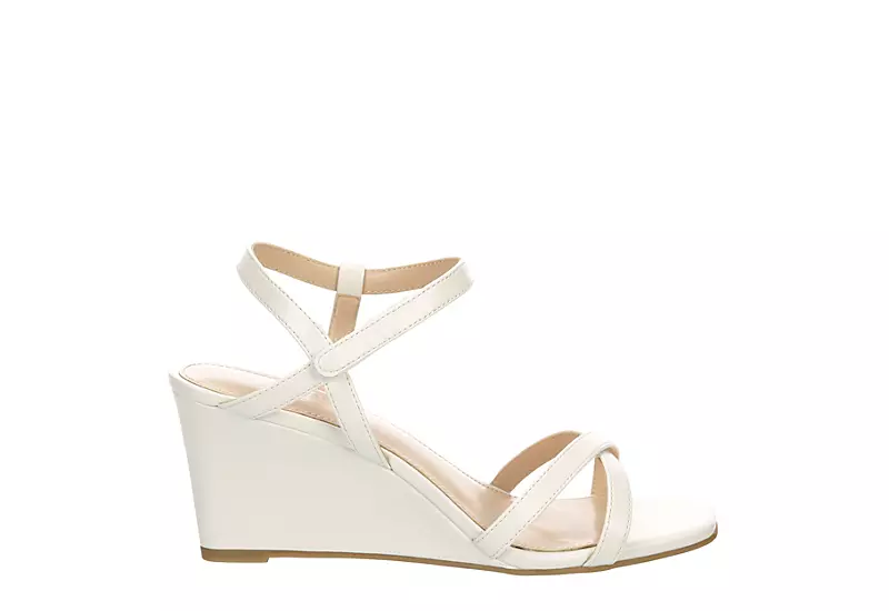 Michael By Michael Shannon Womens Lulu Wedge Sandal - White 4 Michael By Michael Shannon Womens Lulu Wedge Sandal - White - Image 2