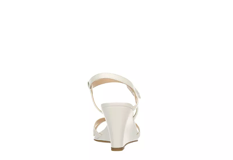 Michael By Michael Shannon Womens Lulu Wedge Sandal - White 7 Michael By Michael Shannon Womens Lulu Wedge Sandal - White - Image 5