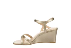 Maripe Womens Lexie Wedge Sandal - Gold -Shoe Sales Store US 01 202778 03