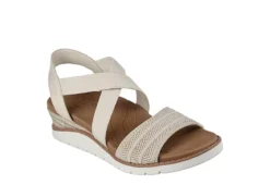 Skechers Womens Arch Fit Beach Kiss Sandal - Natural