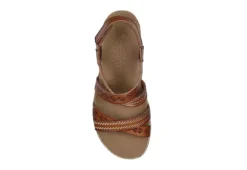Skechers Womens Beverlee-delicate Glow Wedge Sandal - Cognac -Shoe Sales Store US 01 202852 03