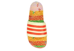 Adidas Womens Adilette Comfort Slide Sandal - Pale Yellow -Shoe Sales Store US 01 203098 05