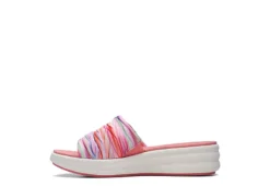 Clarks Womens Drift Petal Slide Sandal - Multicolor -Shoe Sales Store US 01 203205 03