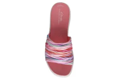 Clarks Womens Drift Petal Slide Sandal - Multicolor -Shoe Sales Store US 01 203205 05