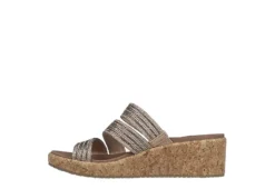 Skechers Womens Beverlee Always Classy Wedge Sandal - Rose Gold -Shoe Sales Store US 01 203241 02
