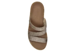 Skechers Womens Beverlee Always Classy Wedge Sandal - Rose Gold -Shoe Sales Store US 01 203241 03