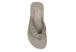 Skechers Womens Happy Spring Flip Flop Sandal - Taupe 12 Skechers Womens Happy Spring Flip Flop Sandal - Taupe -Shoe Sales Store US 01 203257 03
