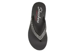 Skechers Womens Lotus Bae Flip Flop Sandal - Black -Shoe Sales Store US 01 203260 03