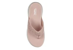 Skechers Womens Dazzle- Arch Fit Flip Flop Sandal - Pink -Shoe Sales Store US 01 203276 03