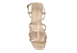Michael By Michael Shannon Womens Natalia Wedge Sandal - Gold -Shoe Sales Store US 01 203300 05