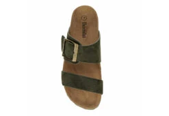 Bjorndal Womens Courtney Footbed Sandal - Olive -Shoe Sales Store US 01 203304 05