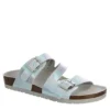 Bjorndal Womens Delaney Footbed Sandal - Silver -Shoe Sales Store US 01 203311 00