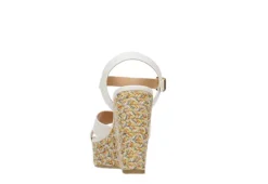 Michael By Michael Shannon Womens Luna Wedge Sandal - White -Shoe Sales Store US 01 203329 04