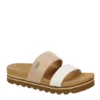 Reef Womens Banded Horizon Hi Slide Sandal - Sand -Shoe Sales Store US 01 203342 00