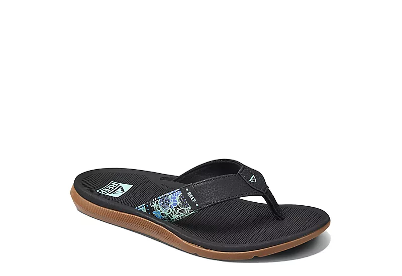 Reef Womens Santa Ana Flip Flop Sandal - Black 3 Reef Womens Santa Ana Flip Flop Sandal - Black