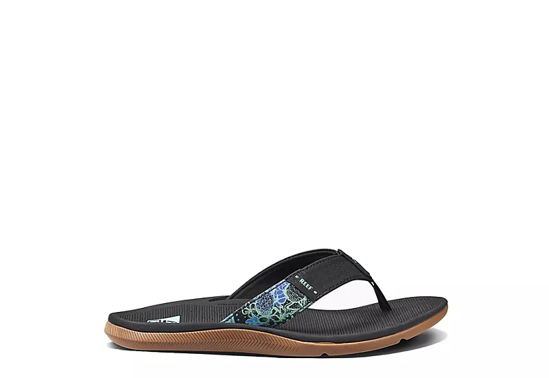 Reef Womens Santa Ana Flip Flop Sandal - Black 4 Reef Womens Santa Ana Flip Flop Sandal - Black - Image 2