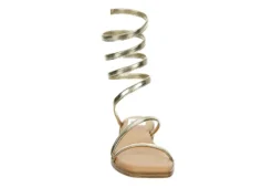 Dv By Dolce Vita Womens Maralin Flat Sandal - Gold -Shoe Sales Store US 01 203350 02