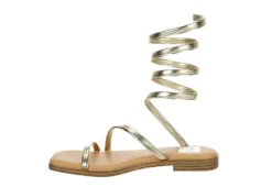 Dv By Dolce Vita Womens Maralin Flat Sandal - Gold -Shoe Sales Store US 01 203350 03