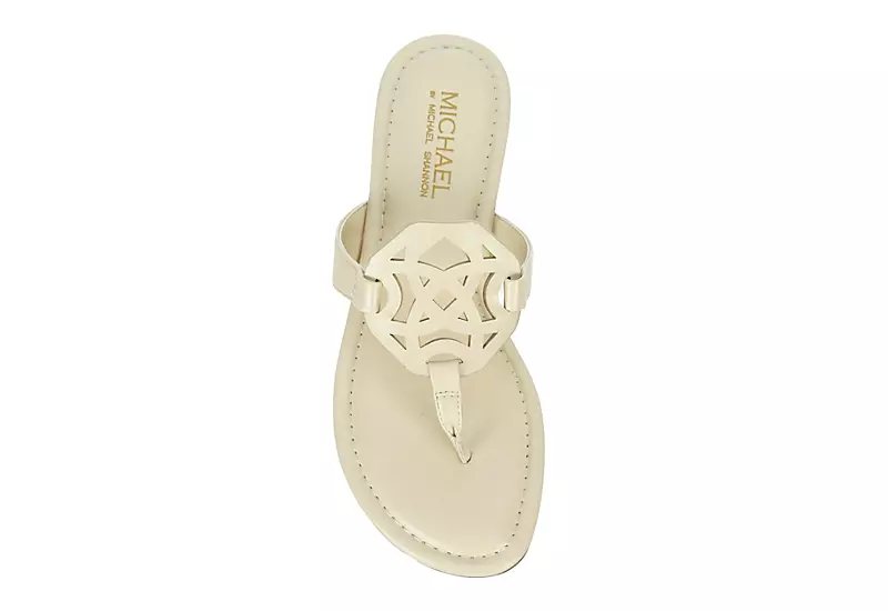 Michael By Michael Shannon Womens Ariana Flip Flop Sandal - Bone 8 Michael By Michael Shannon Womens Ariana Flip Flop Sandal - Bone - Image 6