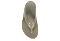 Oofos Womens Oomega Flip Flop Sandal - Khaki 14 Oofos Womens Oomega Flip Flop Sandal - Khaki -Shoe Sales Store US 01 203392 05