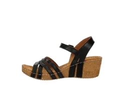 Bjorndal Womens Lily Wedge Sandal - Black -Shoe Sales Store US 01 203399 03