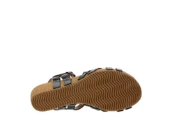 Bjorndal Womens Lily Wedge Sandal - Black -Shoe Sales Store US 01 203399 06