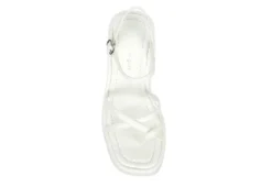 Madden Girl Womens Vaultt Wedge Sandal - White -Shoe Sales Store US 01 203410 05