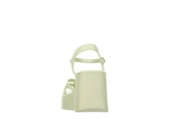 Madden Girl Womens Vaultt Wedge Sandal - Pale Green -Shoe Sales Store US 01 203412 04